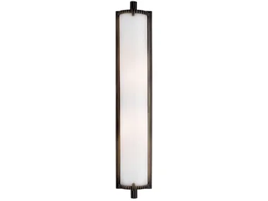 CALLIOPE - Tall Bath Light in Bronze with White Glass _ Visual Comfort Europe